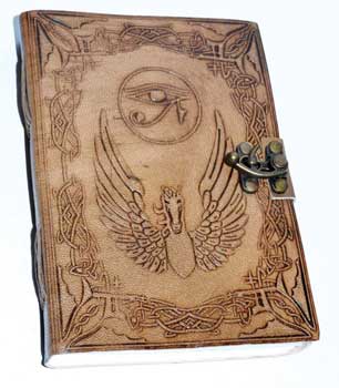 5" x 7" Eye of Horus leather w/ Latch (image for) 5" x 7" Eye of Horus leather w/ Latch