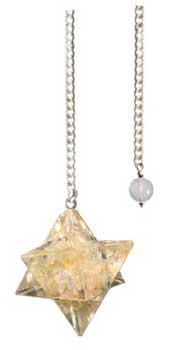 (image for) Merkaba Citrine Orgone pendulum