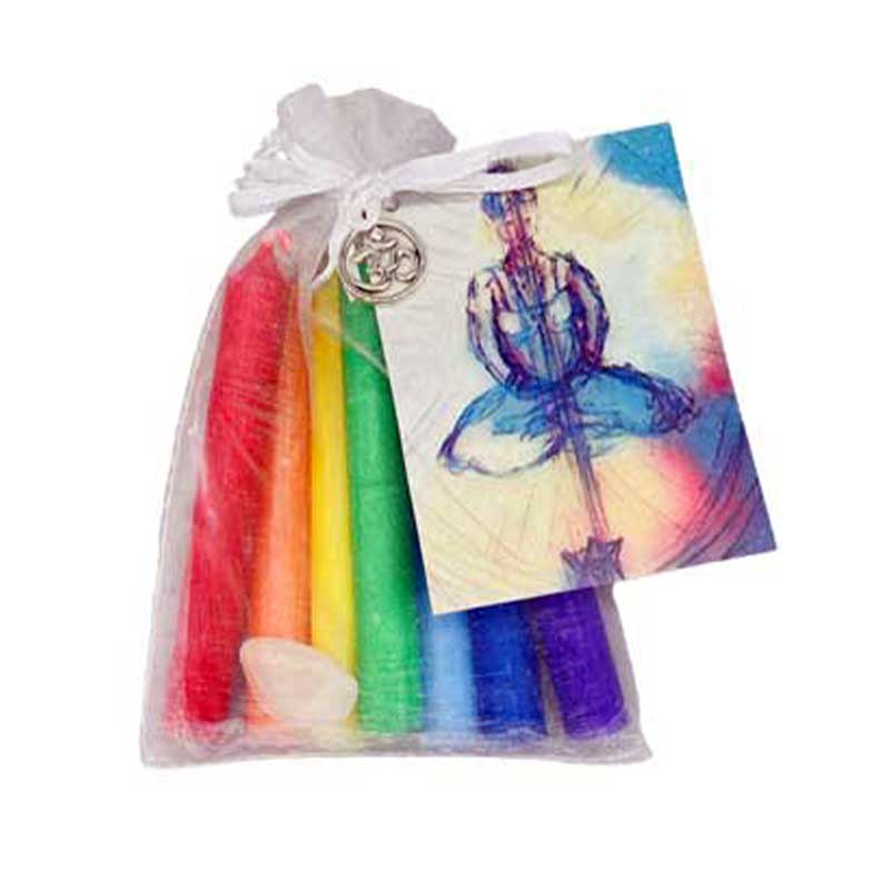 (image for) Chakra Candles Reiki Infused 7 Chakra kit