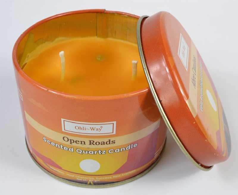 (image for) Abre Caminos (Open Roads) quartz tin candle