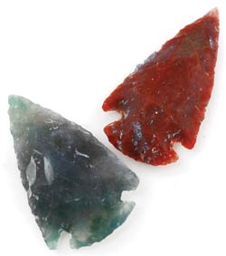 (image for) (set of 100) Arrowhead 1"- 2 1/4" stone - Click Image to Close