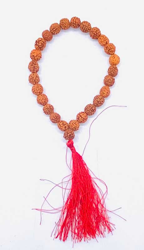 (image for) 8mm Rudraksha w Tassel bracelet