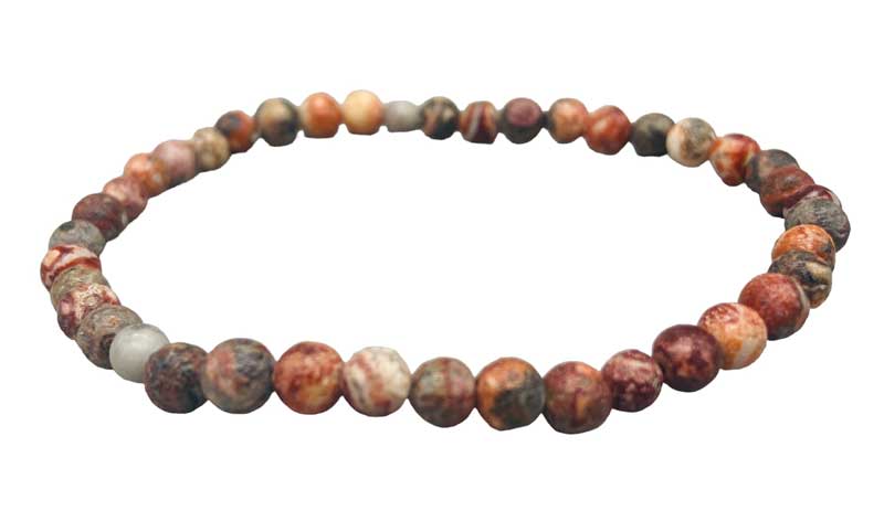 (image for) 4mm Leopard Skin Jasper stretch bracelet